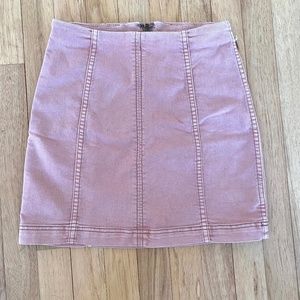 Free People size 2, dusty pink mini skirt